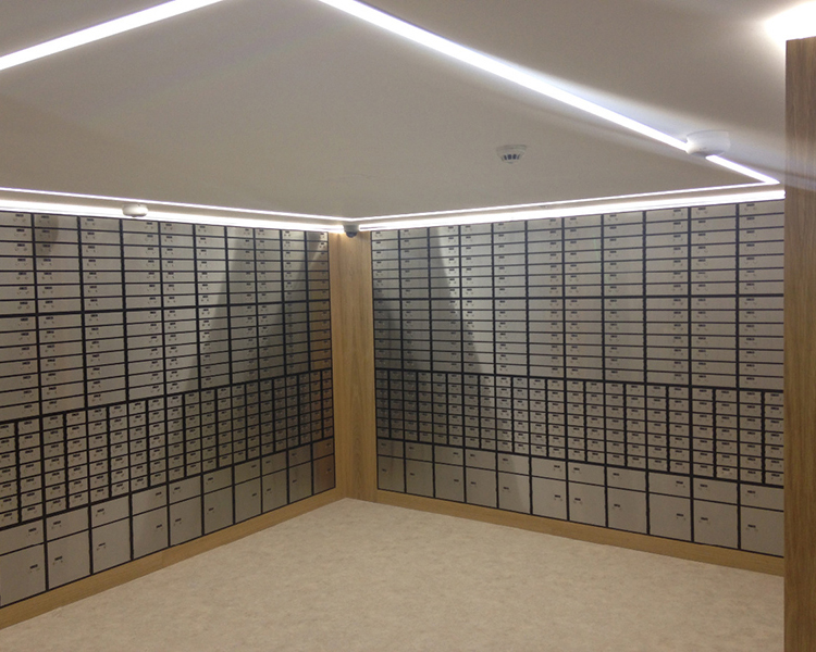 Sentinel Vaults — Safe Deposit Boxes fit-out